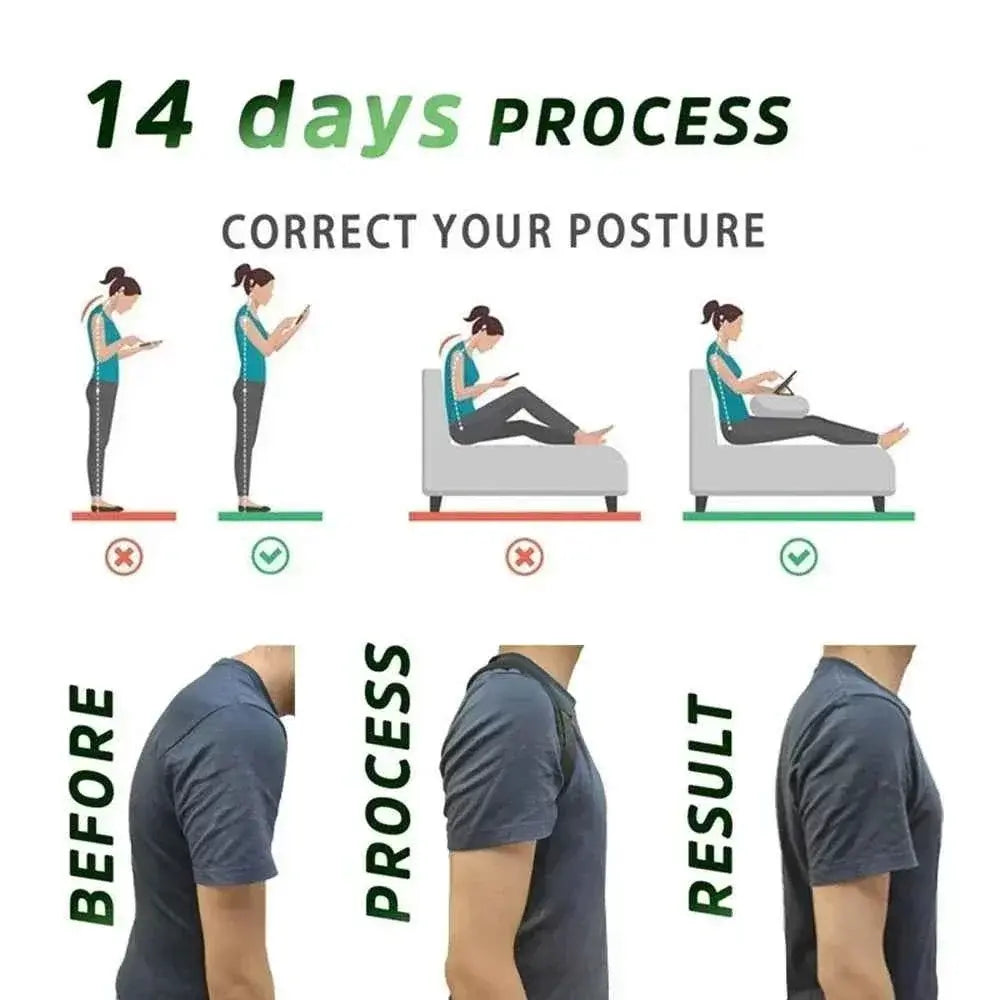 Adjustable Unisex Back Posture Corrector for Enhanced Comfort and Confidence