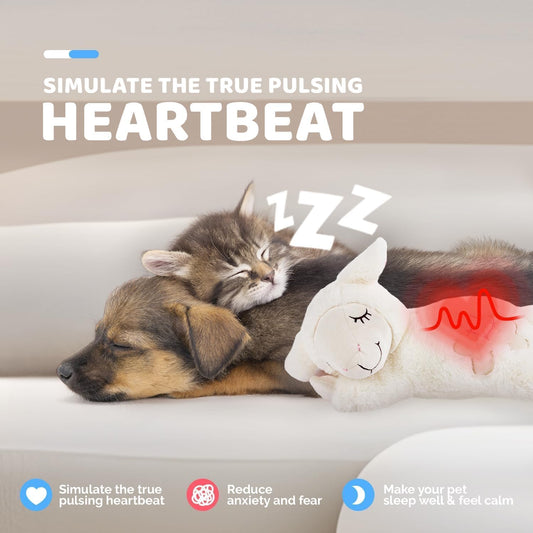 Heartbeat Comfort Pup - Anxiety Relief Plush Toy for Puppies & Dogs