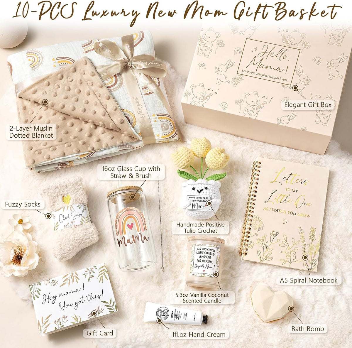 New Mom Care Package Postpartum Essential Pregnancy Gifts for New Mom to Be
