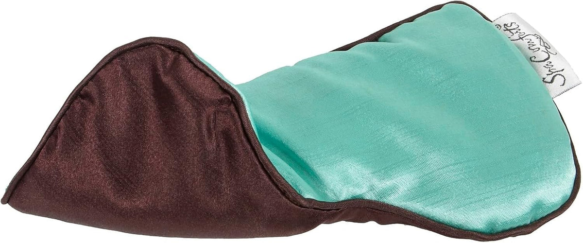 Weighted Eye Pillow Mask, Rose Velvet, Microwave or Freeze, Washable, 9.5X4.5 In, for Sleep, Yoga, Meditation, Relaxation